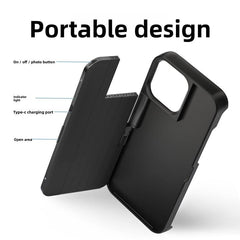 Applicable to iphone 16 Pro Max Phone case Selfie Stick Bluetooth Three-in-one Portable Selfie Stick Mobile Phone Selfie Stick