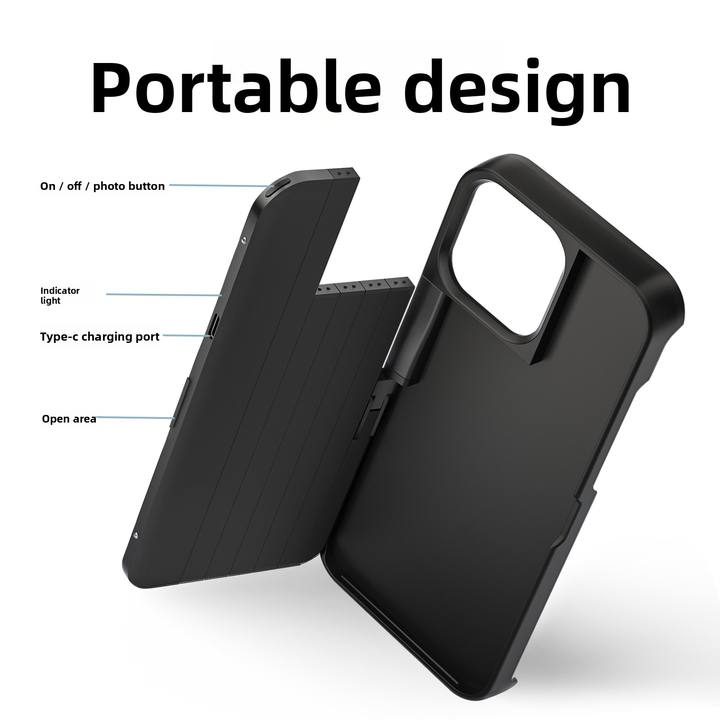 Applicable to iphone 16 Pro Max Phone case Selfie Stick Bluetooth Three-in-one Portable Selfie Stick Mobile Phone Selfie Stick